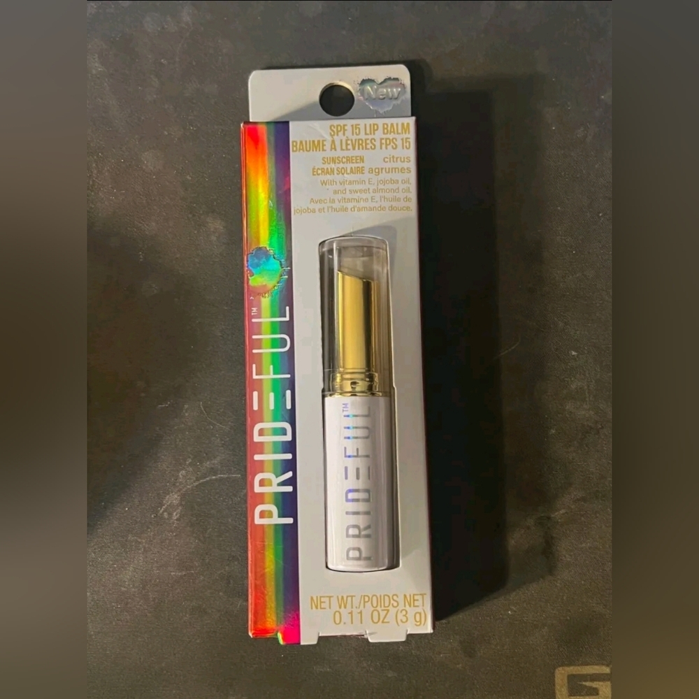 Prideful Citrus Lip Balm SPF 15 .11 oz New